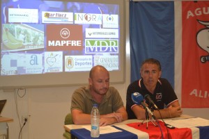 Gonzalo Reinante y Óscar  Gutierrez durante la rueda de prensa