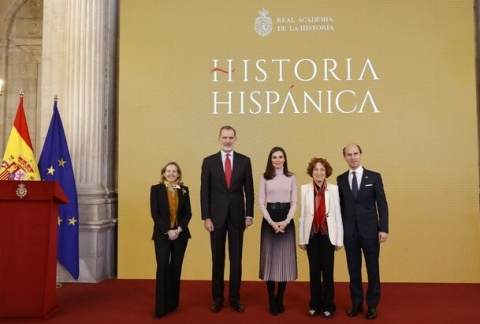Acto de presentación pública del "Portal Digital de Historia Hispánica”, de la Real Academia de la Historia - Imagen cedida por la Casa Real
