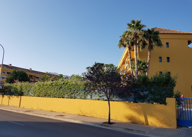 Una urbanización, en Dénia.