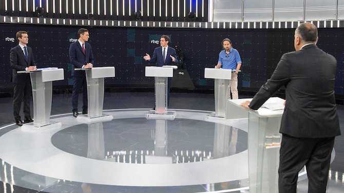 Debate electoral en RTVE.