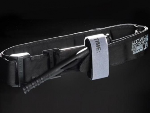 Elemento con el que los agentes realizaron el torniquete.