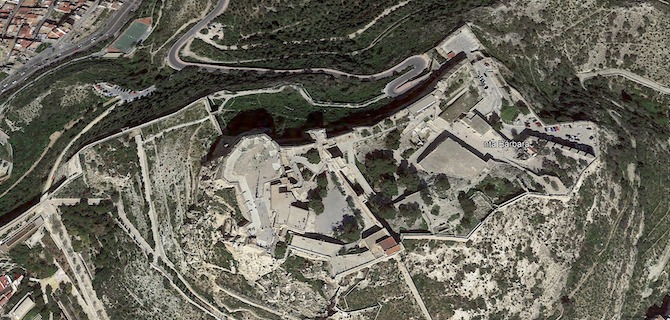 Castillo de Santa Bárbara de Alicante.