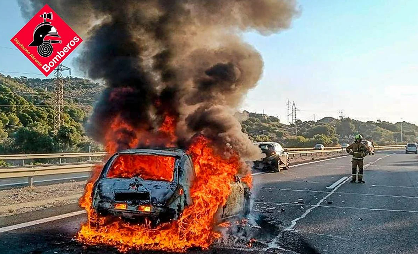 Nueve heridos en un accidente múltiple en la AP-7 a la altura de La Vila