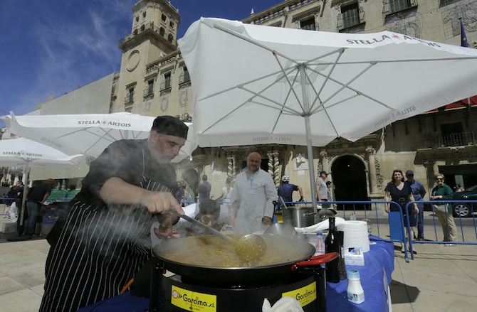 Un momento del I Concurso Internacional Alicante Ciudad del Arroz.