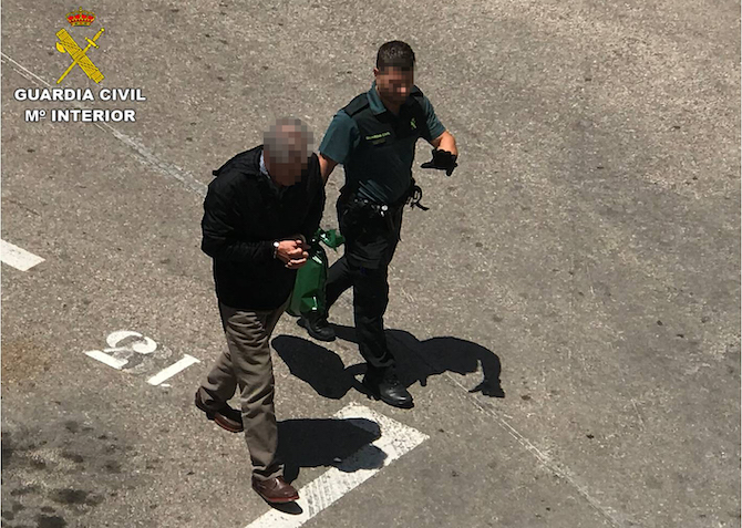 Traslado del detenido.