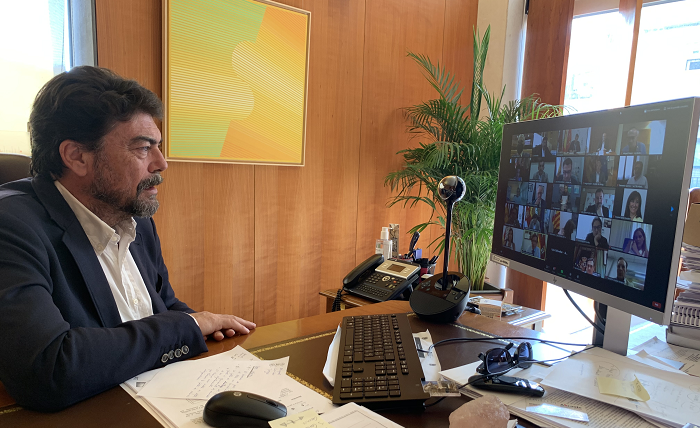 Luis Barcala participa en una reunión con otros 35 regidores de las ciudades más importantes de España-ALICANTE PRESS