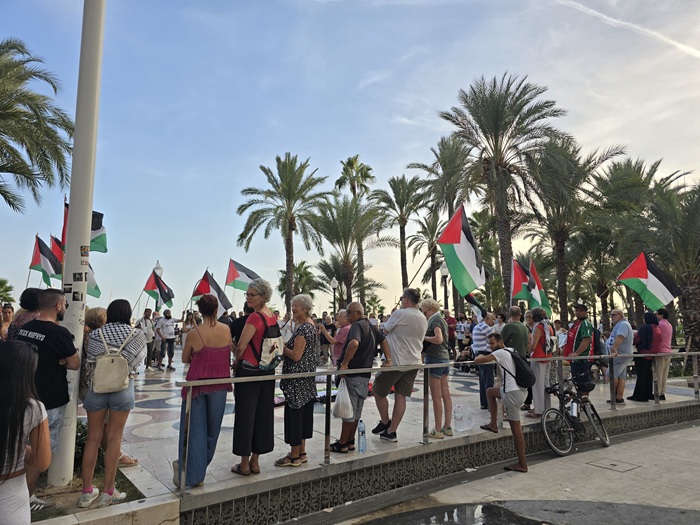 Imagen del sábado 20 de septiembre en la Explanada - Apoyo a Palestina