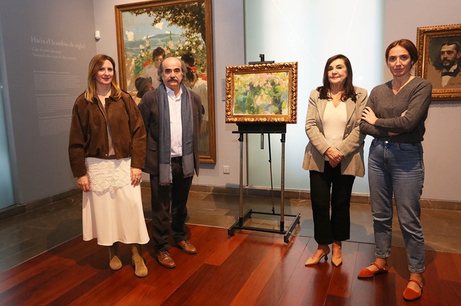 El óleo Jardín de la Casa Sorolla se incorpora al MUBAG