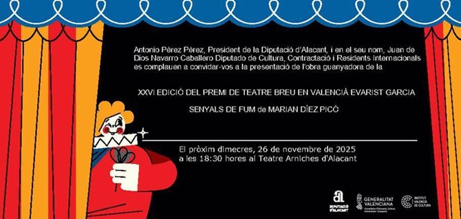 El Teatro Arniches acoge la obra ganadora del XXVI Premi Evarist Garcia