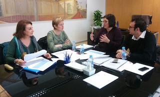 Remedios Alarcón, Tere Martín, Sonia Tirado y Miguel Ángel Rodríguez, hoy.