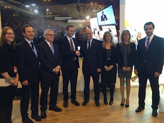 Cesar Sanchez y Gabriel Echávarri, hoy en Madrid.