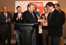 Entrega del premio.
